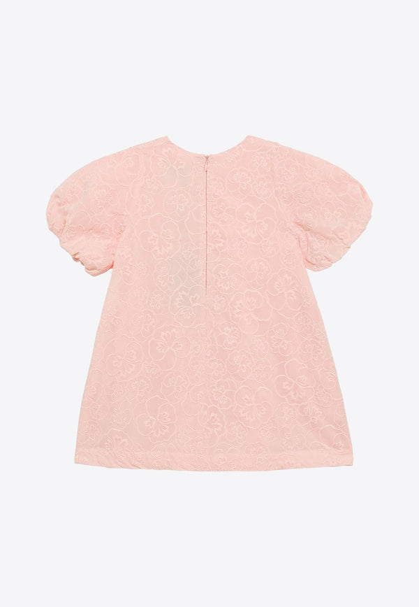 Girls Floral Embroidery Dress