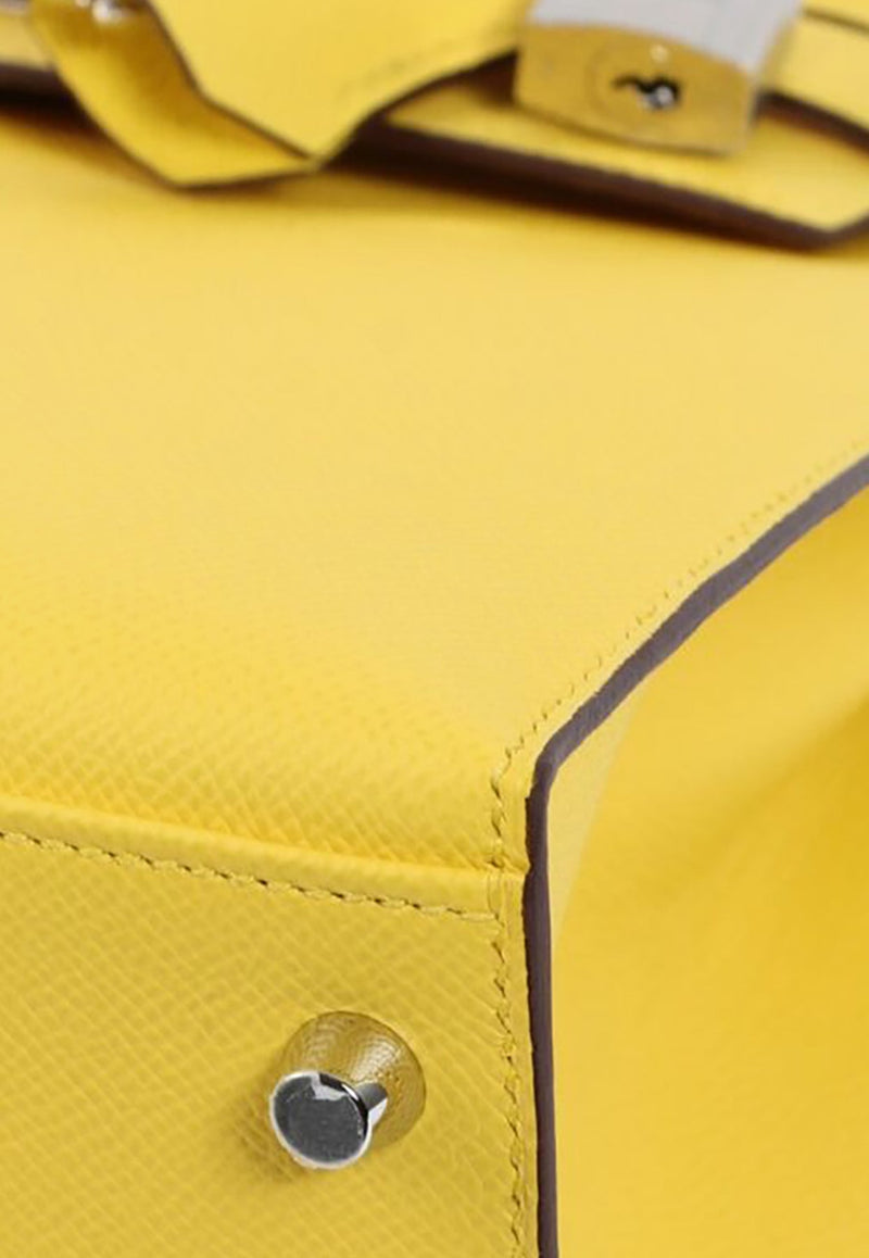 Kelly 28 in Jaune De Naples Epsom Leather with Palladium Hardware