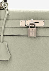 Kelly Retourne 28 in Gris Neve Togo Leather with Palladium Hardware