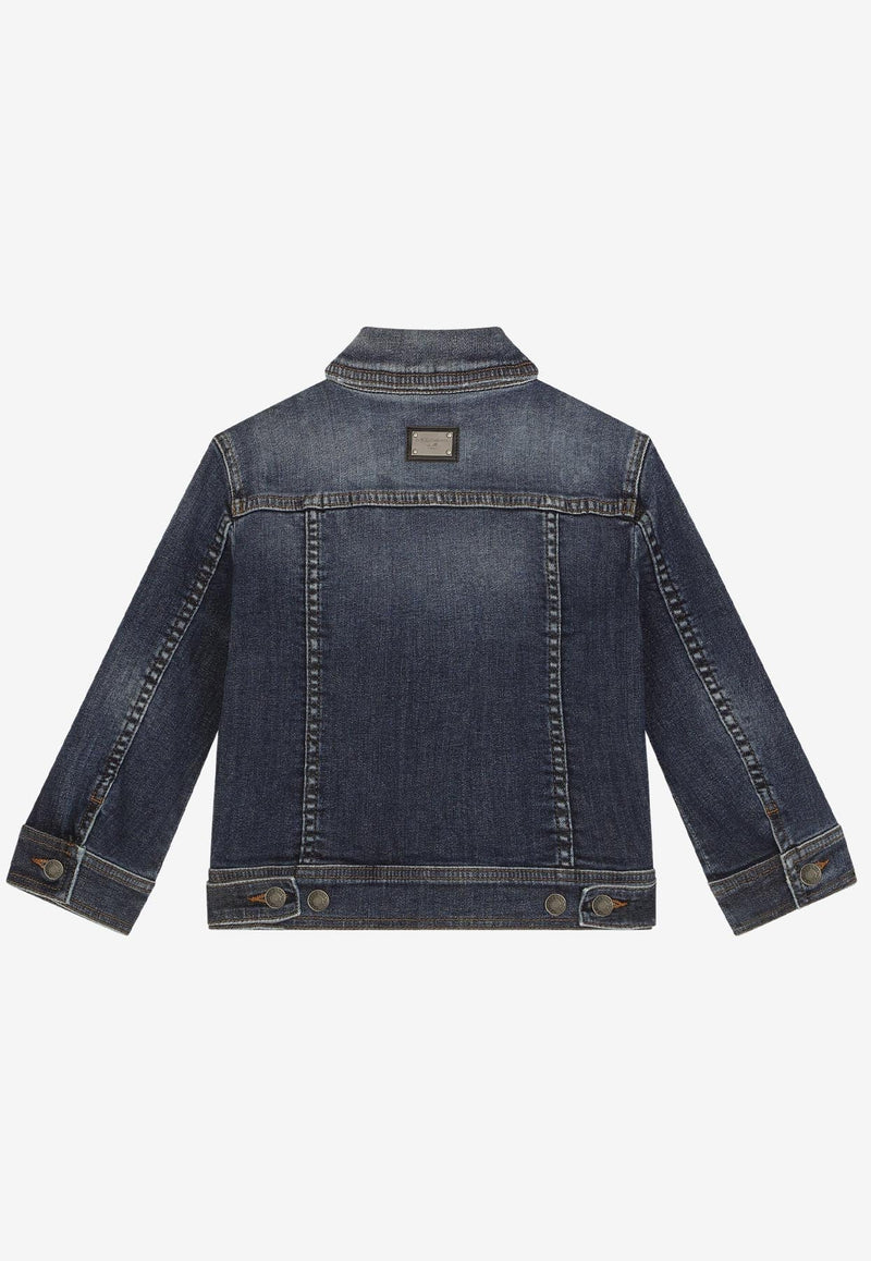 Boys Buttoned Denim Jacket