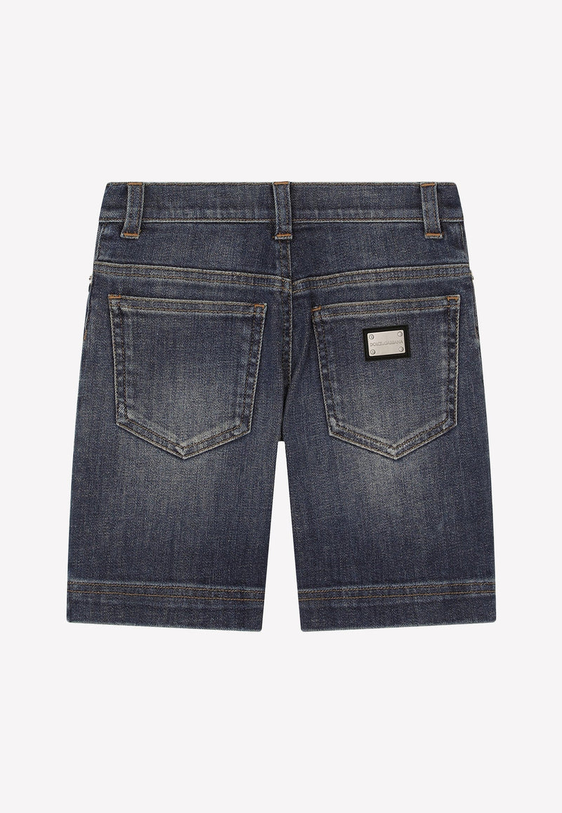 Boys Washed Denim Shorts