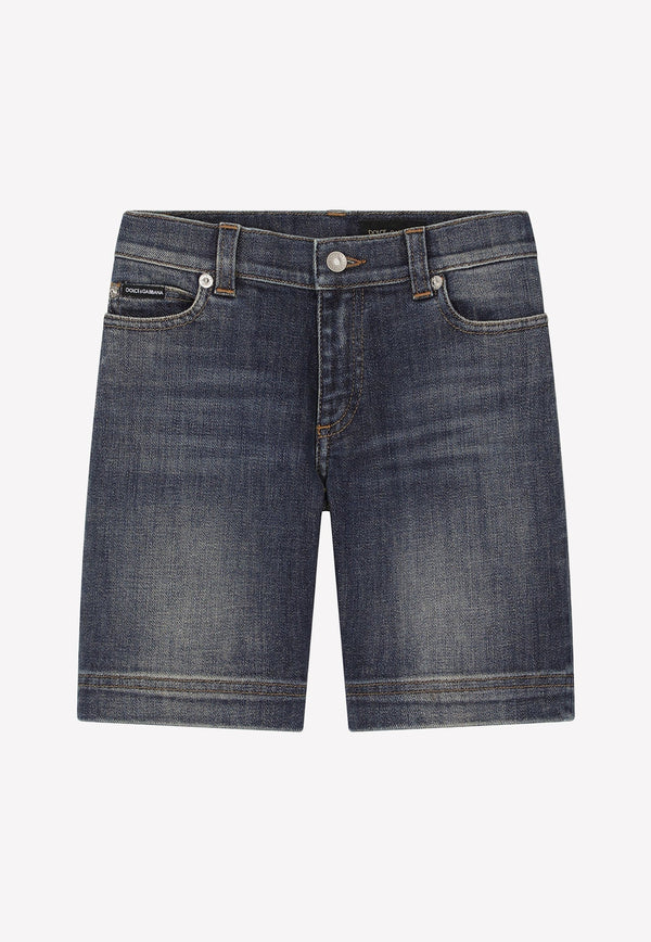 Boys Washed Denim Shorts