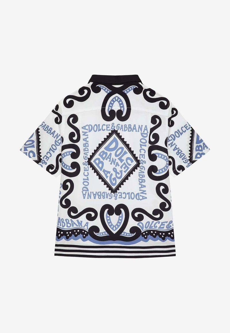 Boys Marina-Printed Buttoned Shirt