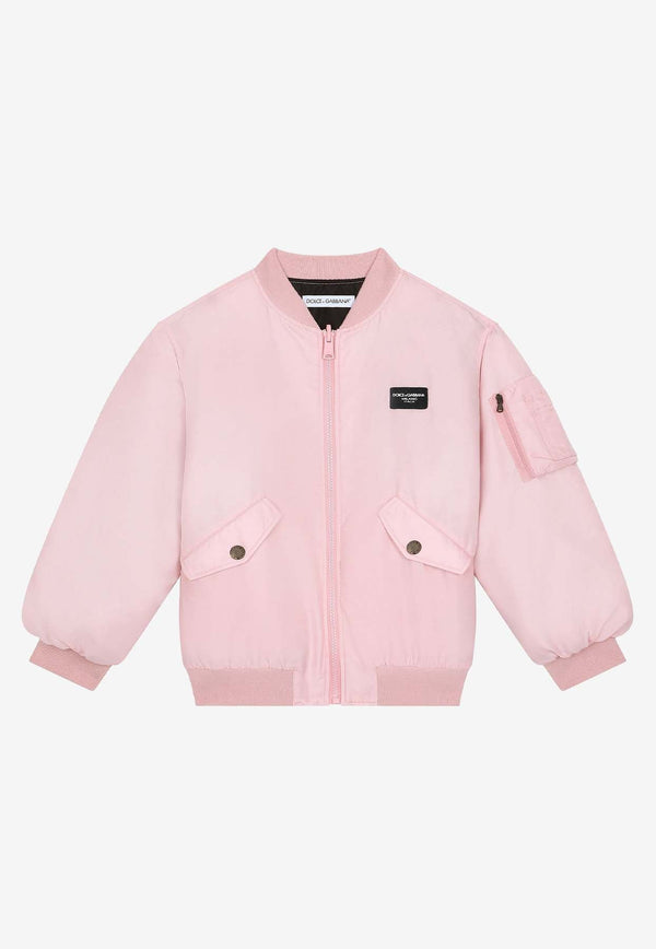 Boys Logo Tag Bomber Jacket