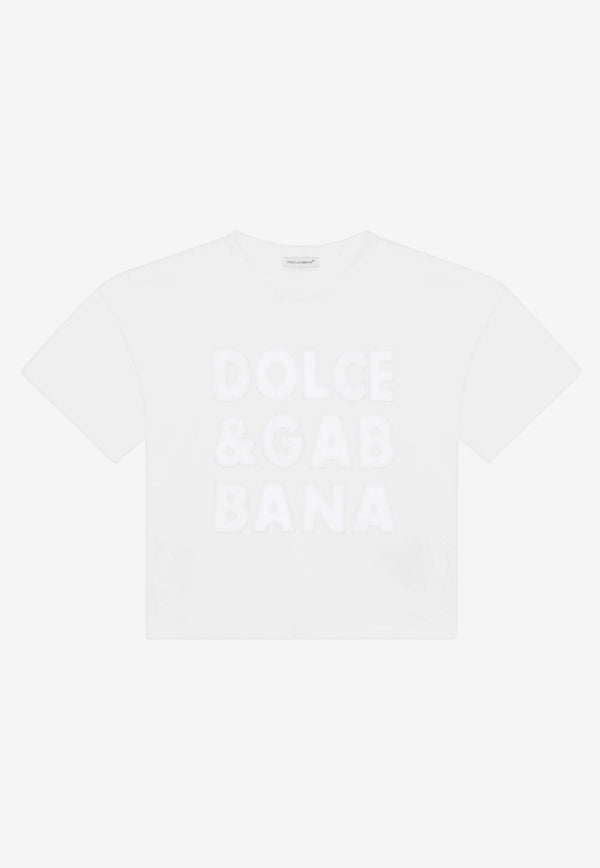 Girls Openwork DG Logo T-shirt