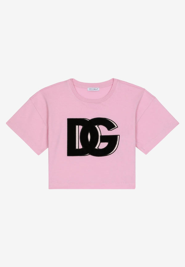 Girls DG Logo Cropped T-shirt