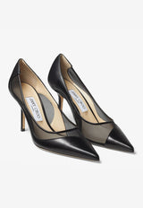 Love 85 Pointed Pumps in Nappa Leather and Mesh