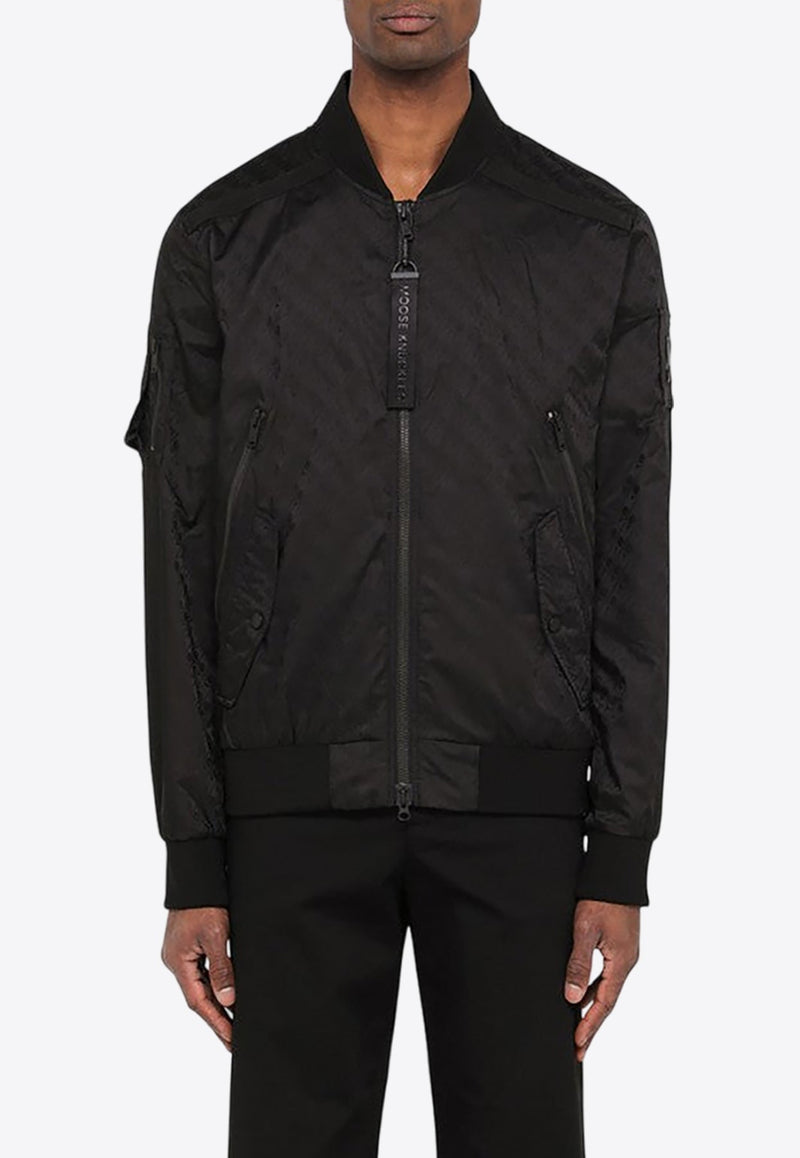 Courville Logo Jacquard Bomber Jacket