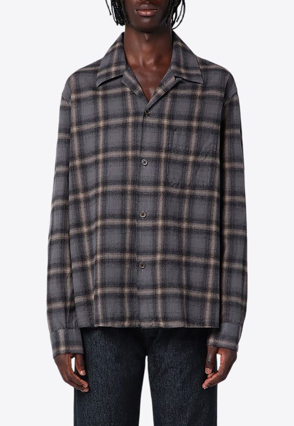 Heusen Plaid Check Long-Sleeved Shirt