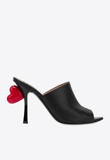 100 Heart Mules in Nappa Leather