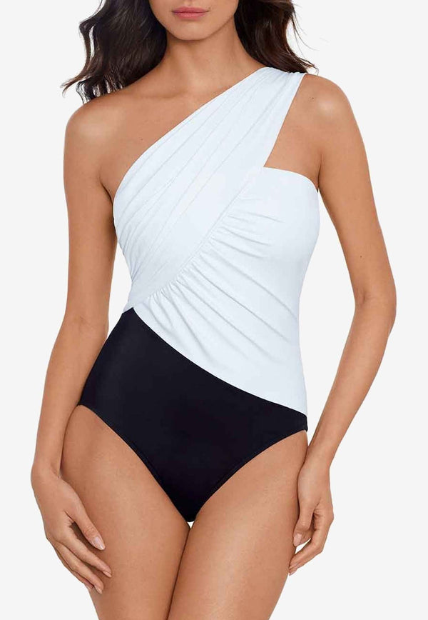 Colorblocked Goddess One-Piece Swimsuit