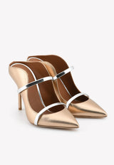 Maureen 100 Mules in Metallic Leather