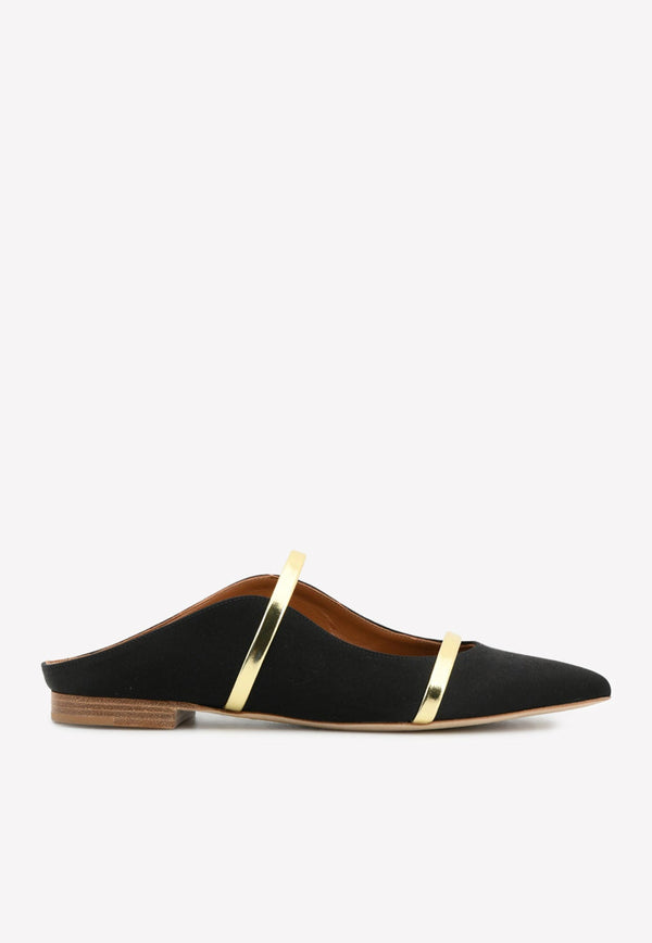 Maureen Flat Satin Mules