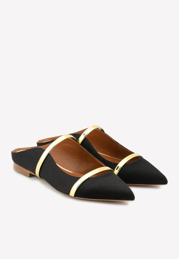 Maureen Flat Satin Mules