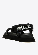 Logo Bands Flat Sandals