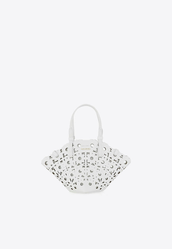 Mini Daisy Leather Tote Bag