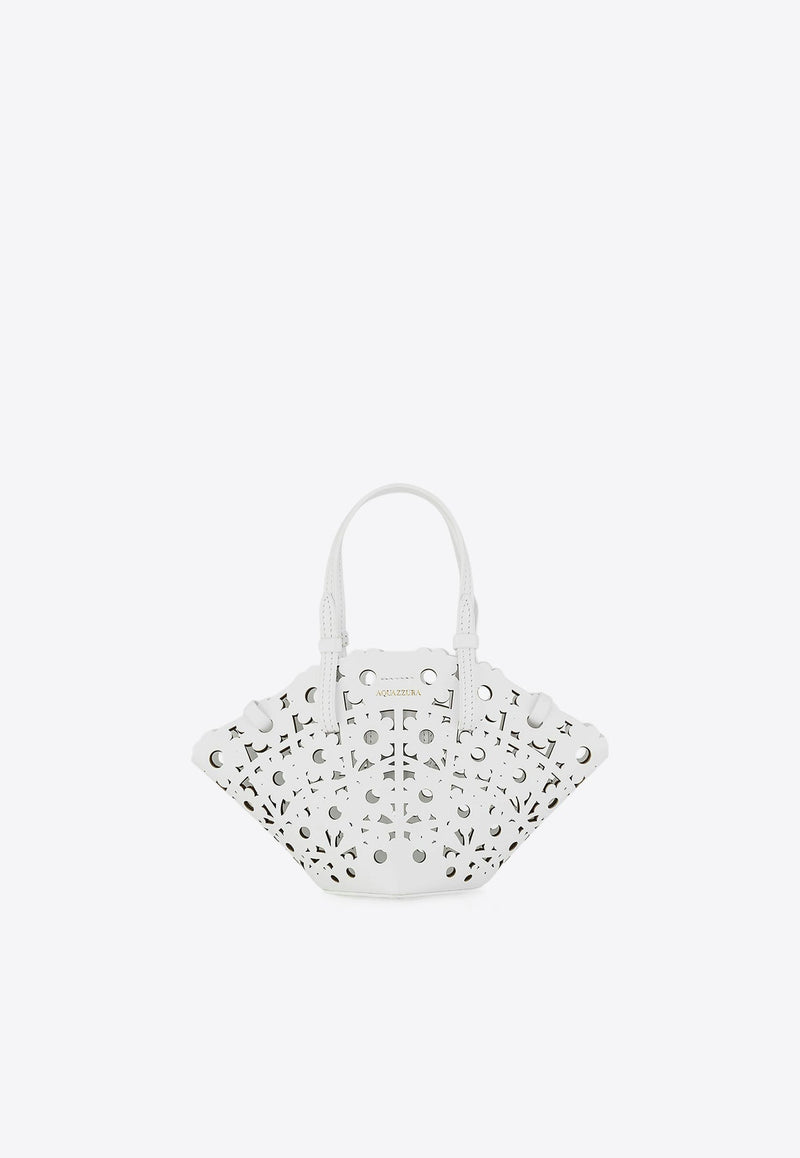 Mini Daisy Leather Tote Bag