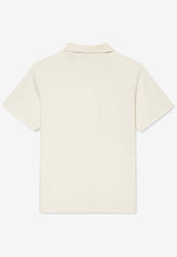V-neck Jacquard Polo T-shirt
