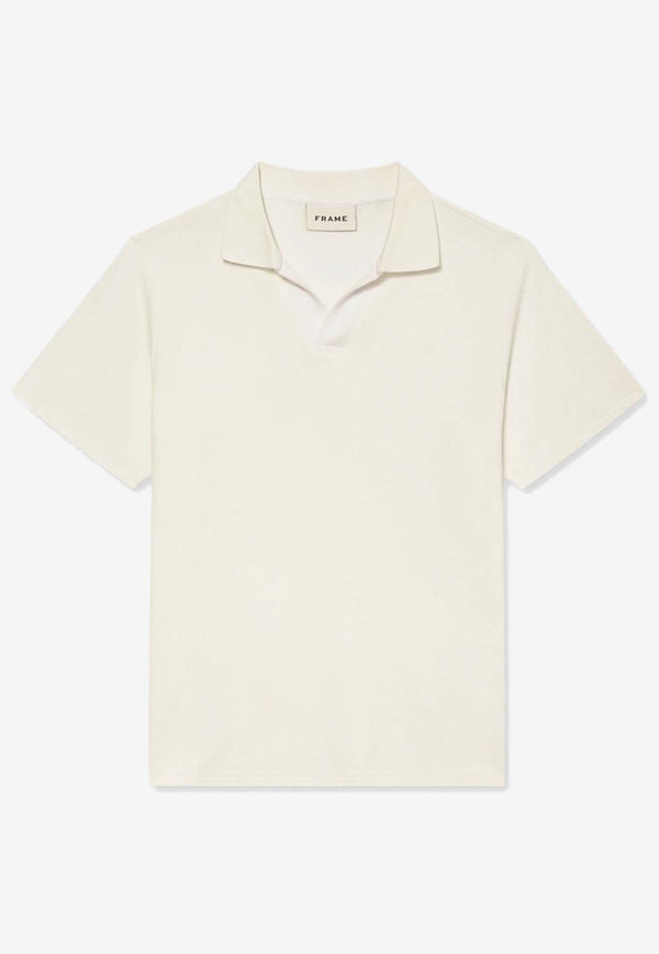 V-neck Jacquard Polo T-shirt