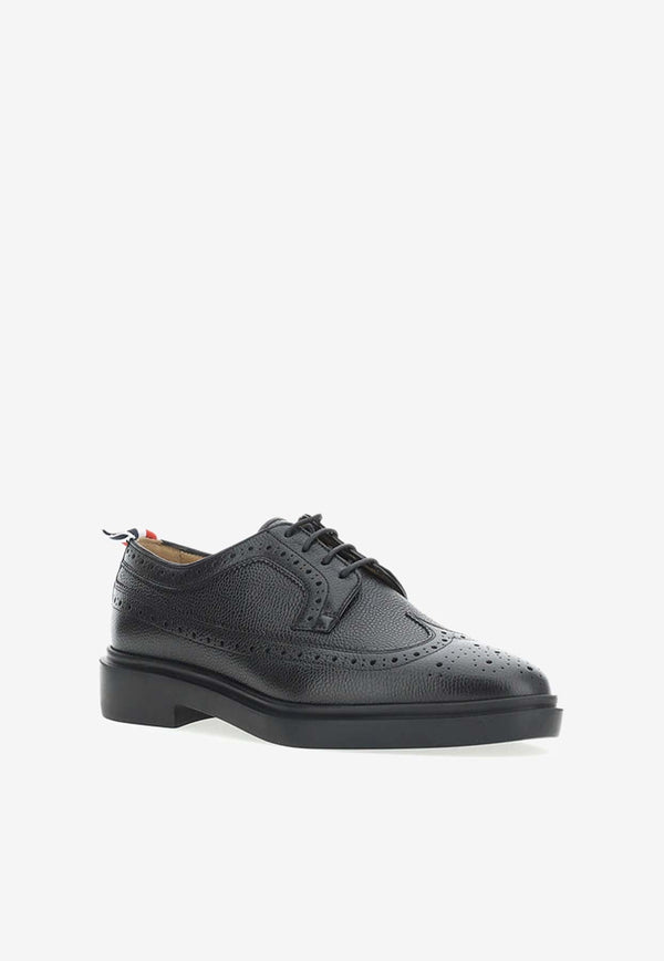 Pebbled Leather Oxford Shoes