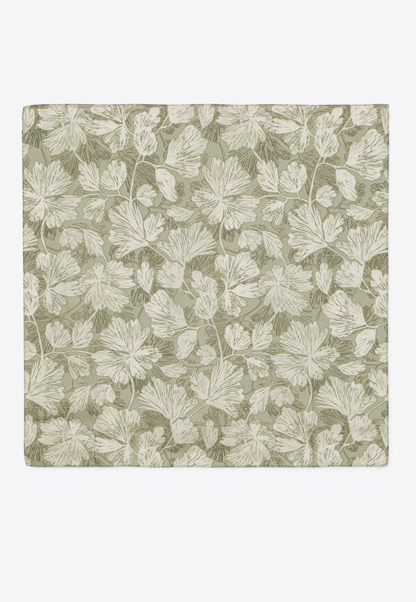 Floral Pattern Silk Scarf