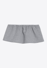 Drawstring Track Mini Skirt