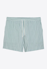 Striped Drawstring Shorts