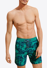 Moorea Poulpes Flocked Swim Shorts