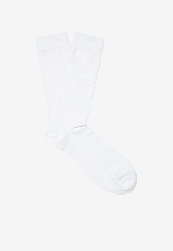 Logo Print Ribbed Socks