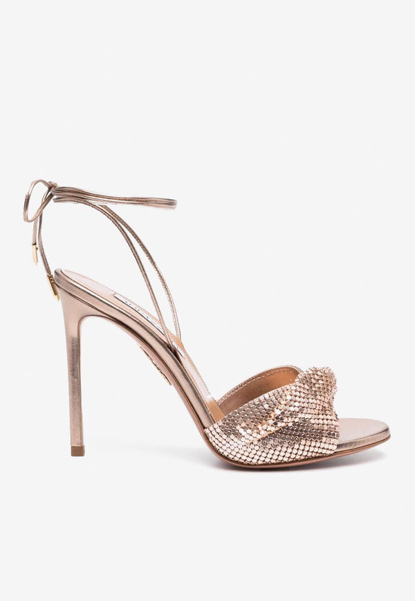 Twist 105 Sandals in Metallic Nappa Leather