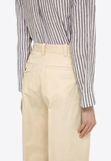 Pleated Straight Pants