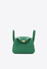 Mini Lindy 20 in Vert Vertigo Taurillon Clemence with Gold Hardware