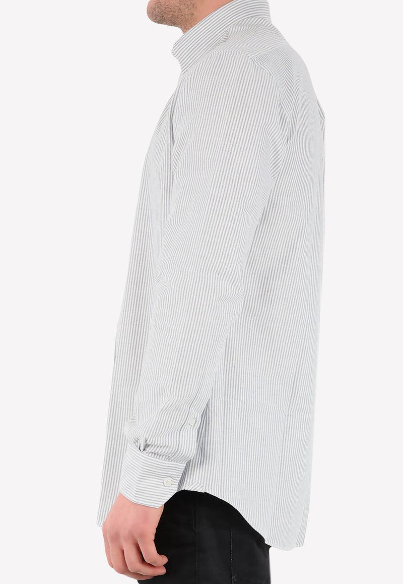 Pinstripe Long-Sleeved Shirt