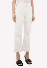 Straight-Leg Cropped Jeans