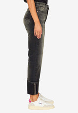 Cuffed Courtney Slim Jeans