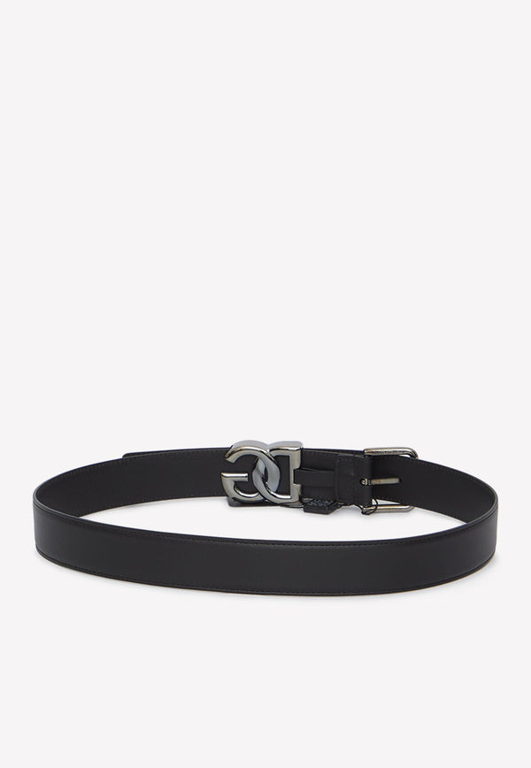 Logo Leather Belt