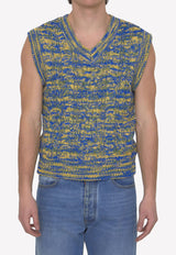 V-neck Knitted Sweater Vest