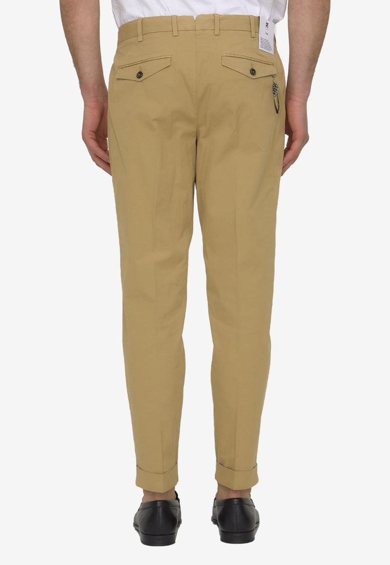 Cropped Pleated Pants