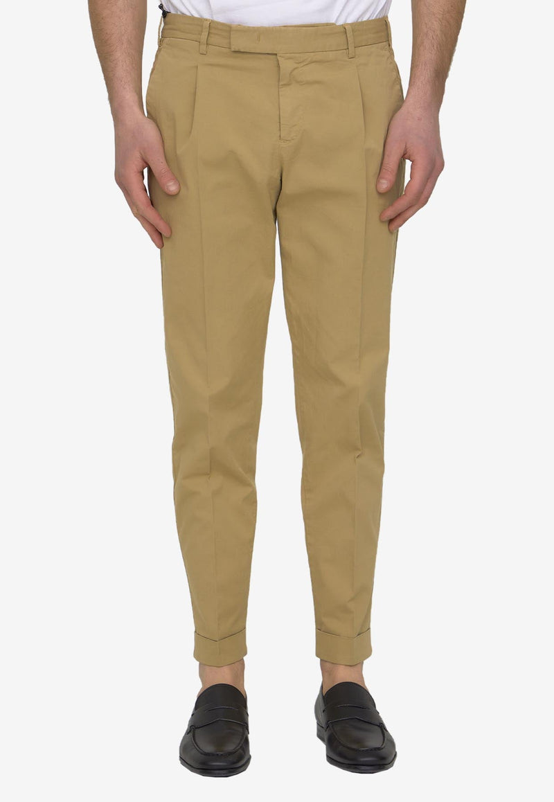 Cropped Pleated Pants