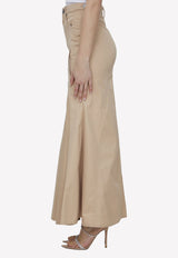 Gabardine Maxi Skirt