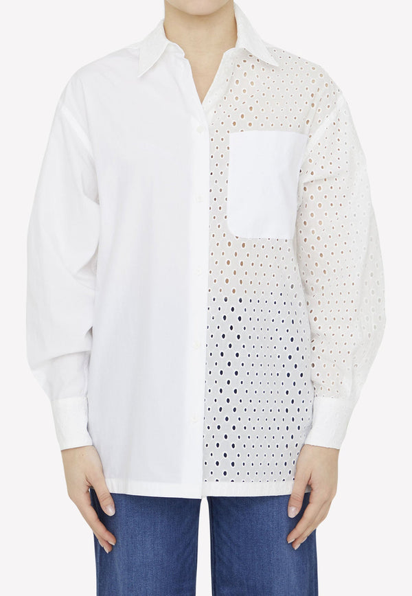 Broderie Anglaise Long-Sleeved Shirt