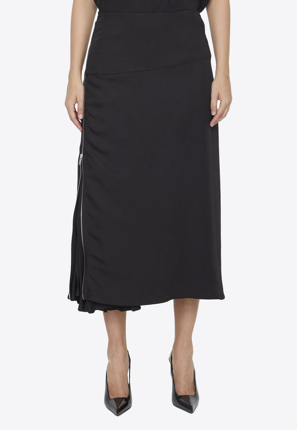 Zipped Midi Skirt