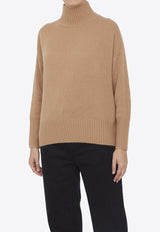 High-Neck Cashmere Sweater