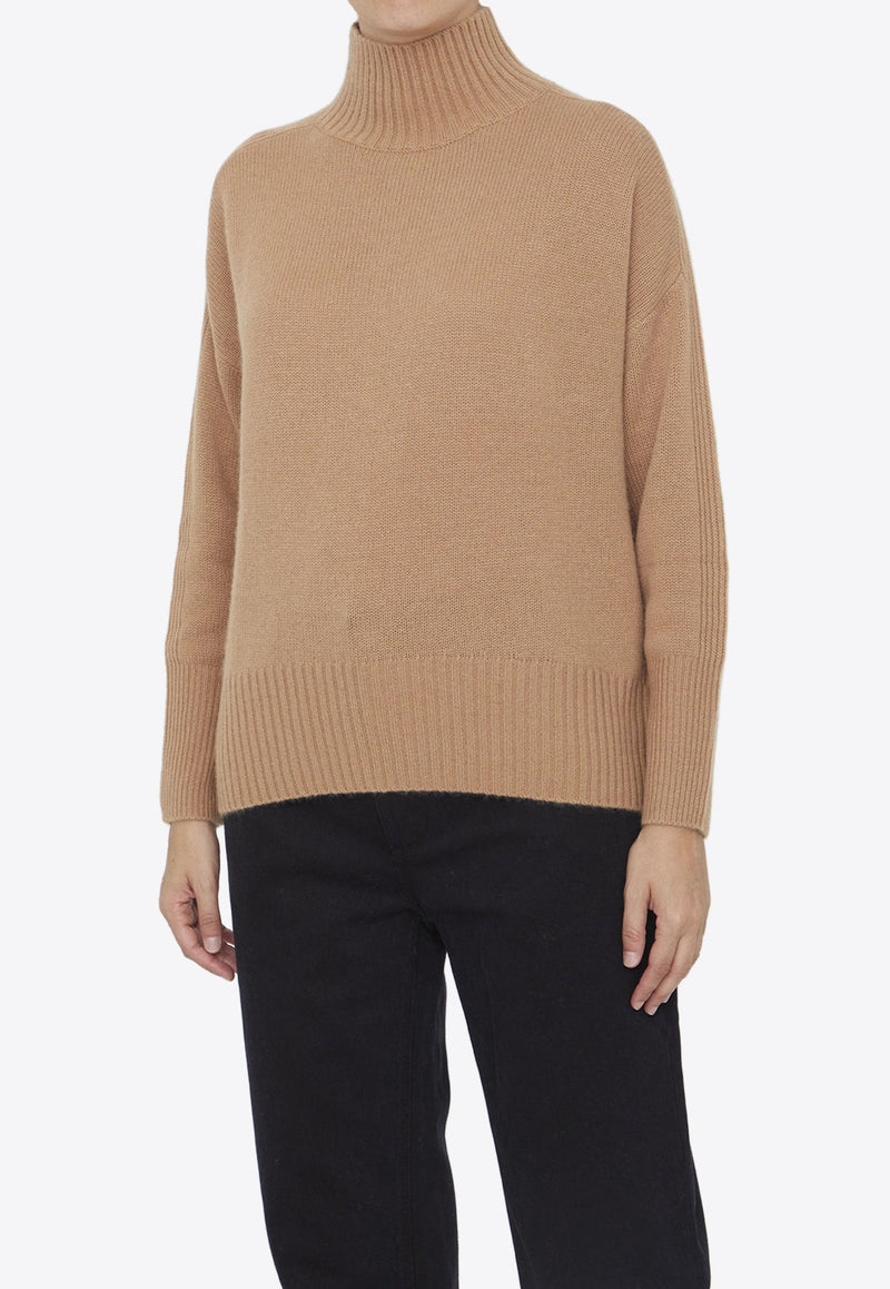 High-Neck Cashmere Sweater