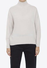 High-Neck Cashmere Sweater