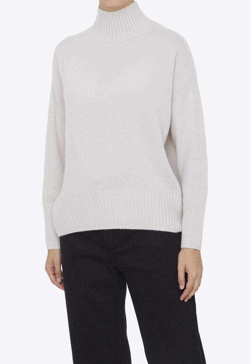 High-Neck Cashmere Sweater