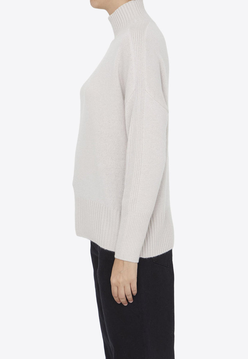 High-Neck Cashmere Sweater