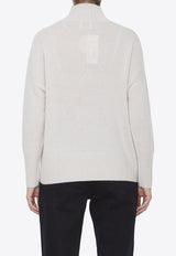 High-Neck Cashmere Sweater