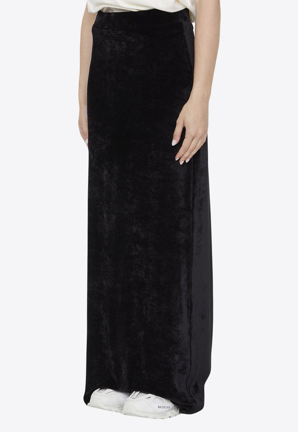 Velvet Maxi Skirt