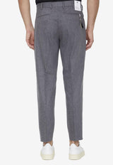 Slim-Leg Wool Pants